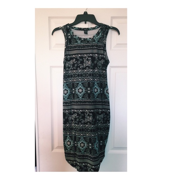 Elephant patterned Rue21 stretchy body con dress - Picture 1 of 2